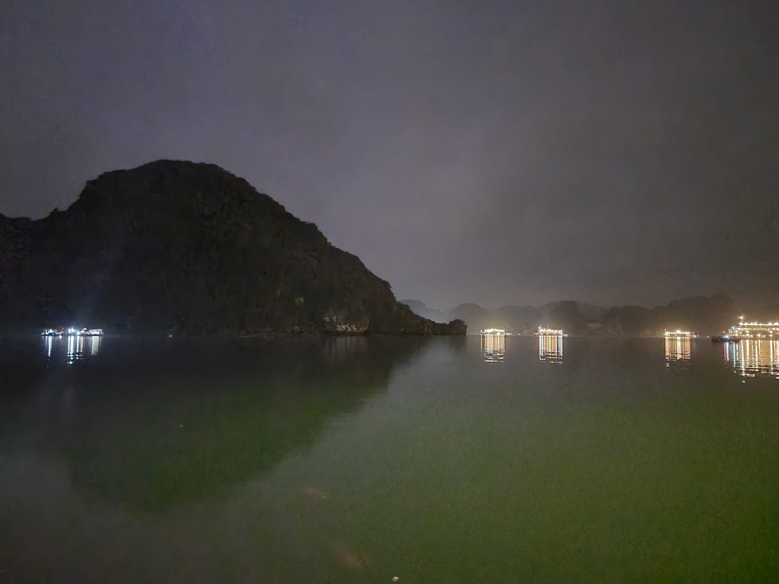 Ha Long Bay at night