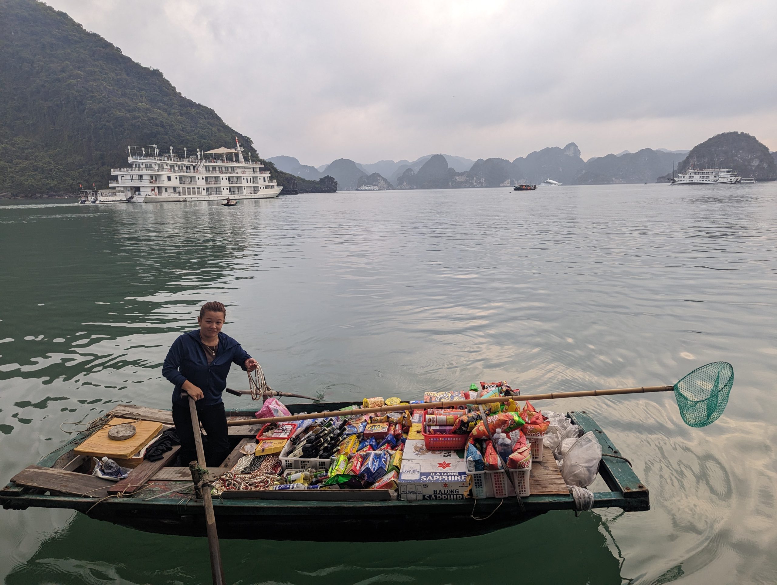 Floating boat in Ha Long Bay